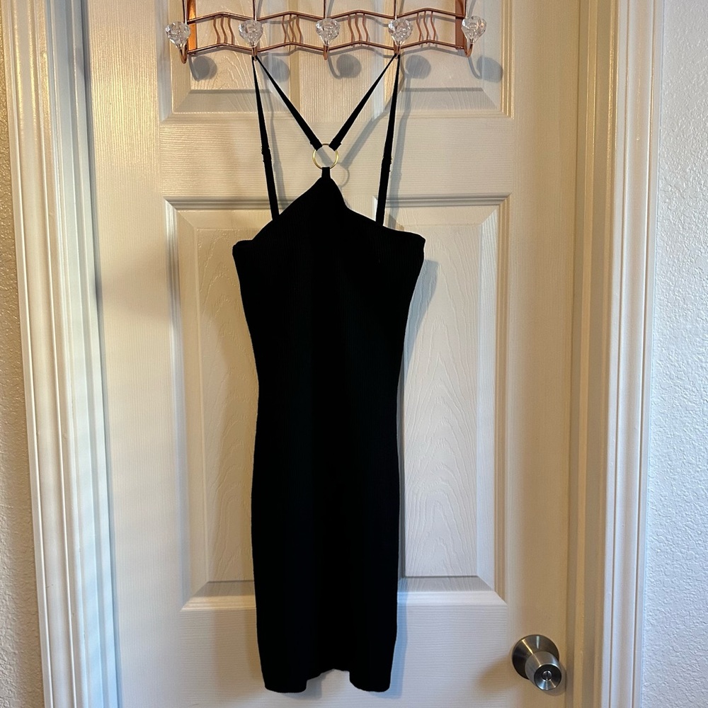Black 90’s Style Halter Dress